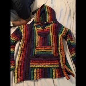 Poncho colorful hoodie